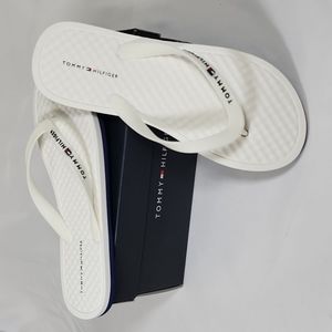 WHITE, Tommy  Hilfiger Sandals size 8
